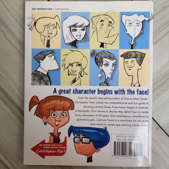 Cartoon Faces: How to Draw Heads, Features & Expressions by Hart, Christopher - Picture 2 of 10